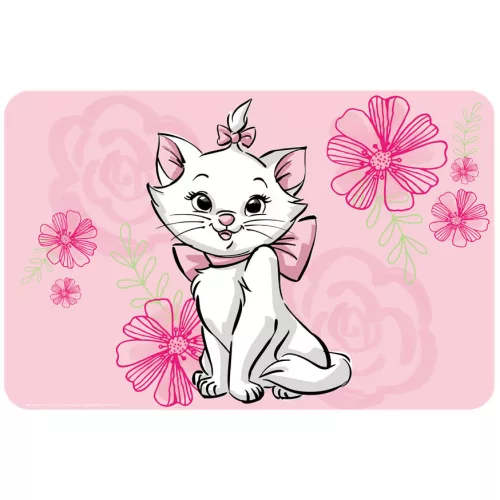 Disney Marie Pink Flower tányéralátét 43x28 cm