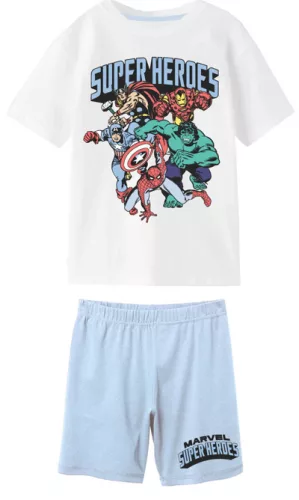 Bosszúállók Super heroes gyerek rövid pizsama 2 - 8 év / 92 - 128 cm