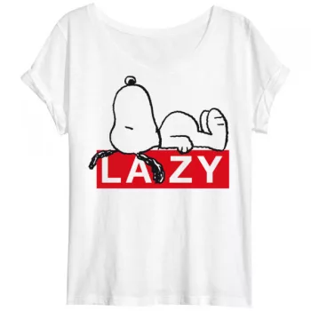 Snoopy Lazy női rövid póló, felső M-L