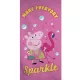 Peppa malac Sparkle fürdőlepedő, strand törölköző 70x140cm (Fast Dry)