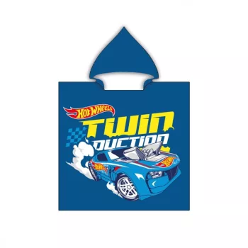   Hot Wheels Twin Duction strand törölköző poncsó 55x110 cm