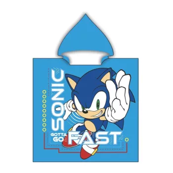   Sonic a sündisznó Gotta Go strand törölköző poncsó 55x110 cm (Fast Dry)