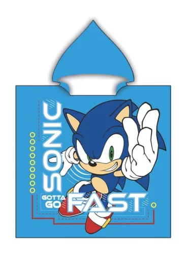 Sonic a sündisznó Gotta Go strand törölköző poncsó 55x110 cm (Fast Dry)