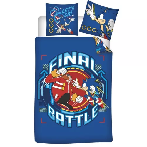 Sonic a sündisznó Final Battle ágyneműhuzat 140×200cm, 65×65 cm