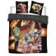 One Piece Characters dupla, kétszemélyes ágyneműhuzat 200×200cm, 63x63 cm Microfibre