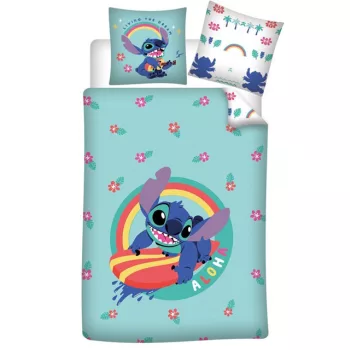   Disney Lilo és Stitch, A csillagkutya Living the Dream ágyneműhuzat 140×200cm, 65×65 cm