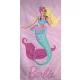 Barbie Mermaid fürdőlepedő, strand törölköző 70x140cm (Fast Dry)