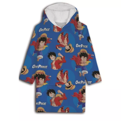 One Piece Hats belebújós plüss polár takaró, poncsó 7-14 év