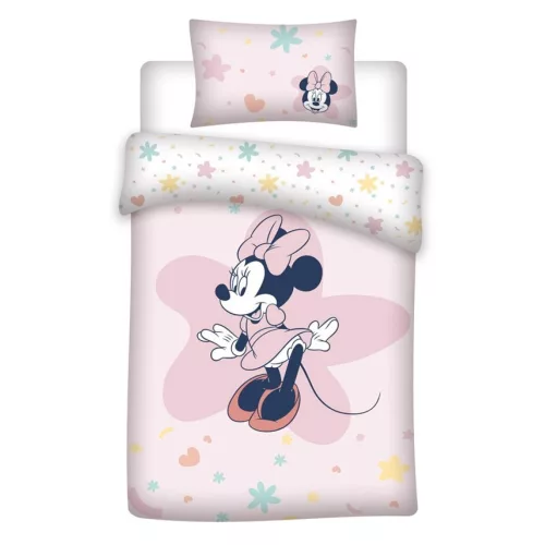 Disney Minnie Blossom gyerek, ovis ágyneműhuzat 100×140cm, 40×60 cm