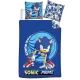 Sonic a sündisznó Prime Blue ágyneműhuzat 140×200cm, 63×63 cm microfibre