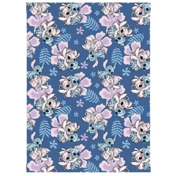   Disney Lilo és Stitch, A csillagkutya Hibiscus coral fleece takaró 110x150cm