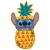Disney Lilo és Stitch, A csillagkutya Ananas formapárna, díszpárna 34x21 cm