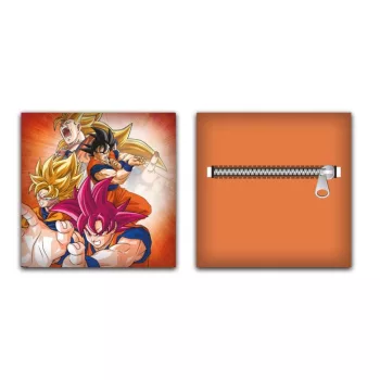   Dragon Ball Saiyan Power párna, díszpárna levehető huzattal 35x35 cm Velúr