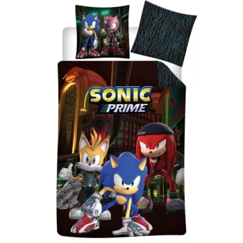  Sonic a sündisznó Prime ágyneműhuzat 140×200cm, 63×63 cm microfibre