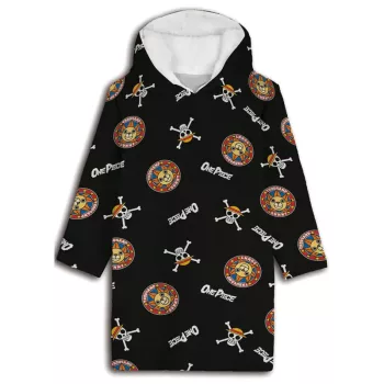   One Piece Pirate felnőtt belebújós plüss polár takaró, poncsó
