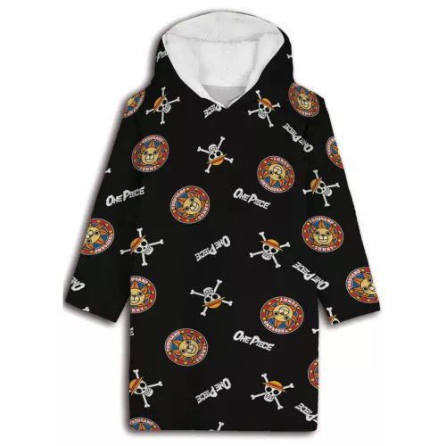 One Piece Pirate felnőtt belebújós plüss polár takaró, poncsó