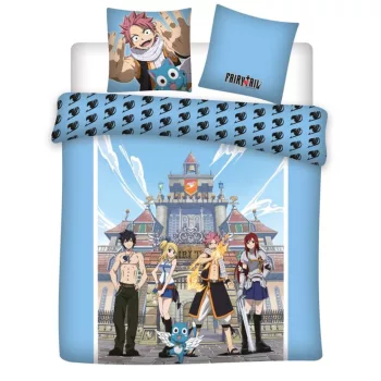   Fairy Tail Fortress dupla, kétszemélyes ágyneműhuzat 240×220cm, 63x63 cm Microfibre