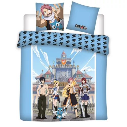 Fairy Tail Fortress dupla, kétszemélyes ágyneműhuzat 240×220cm, 63x63 cm Microfibre