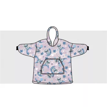   Disney Lilo és Stitch, A csillagkutya Dreamy belebújós plüss polár takaró, poncsó 7-14 év