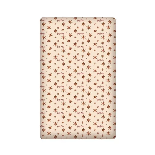 Harry Potter Beige Star gumis lepedő 90x200 cm