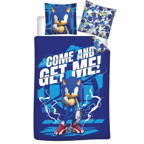 Sonic a sündisznó Get Me ágyneműhuzat 140×200cm, 65×65 cm