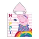 Peppa malac Happy strand törölköző poncsó 55x110 cm (Fast Dry)