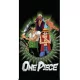 One Piece Green Aura fürdőlepedő, strand törölköző 70x140cm