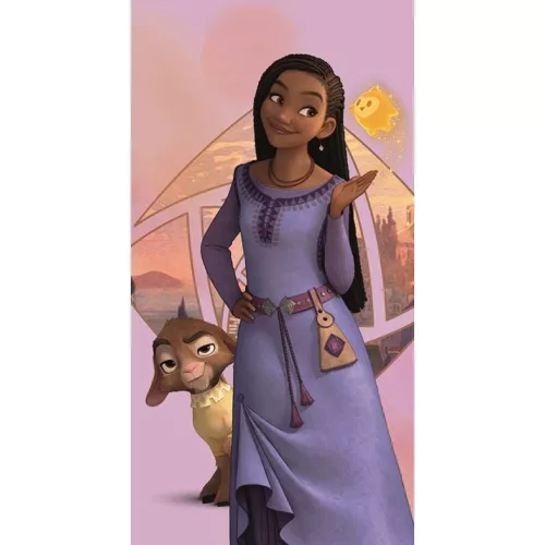 Disney Kívánság Hearts & Stars fürdőlepedő, strand törölköző 70x140cm