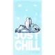 Disney Lilo és Stitch, A csillagkutya Just Chill Blue fürdőlepedő, strand törölköző 70x140cm (Fast Dry)