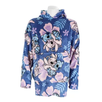   Disney Lilo és Stitch, A csillagkutya Hibiscus felnőtt belebújós plüss polár takaró, poncsó