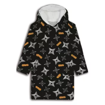   Naruto Shuriken belebújós plüss polár takaró, poncsó 7-14 év