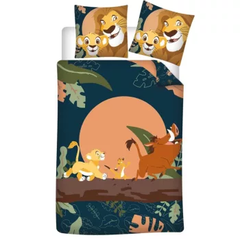   Disney Az Oroszlánkirály Hakuna Matata ágyneműhuzat 140×200cm, 65x65 cm