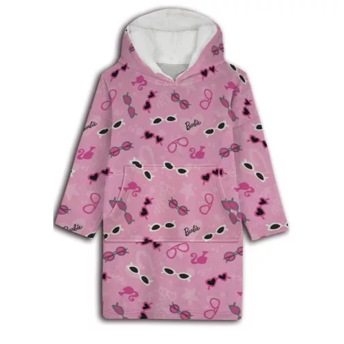 Barbie Glasses felnőtt belebújós plüss polár takaró, poncsó