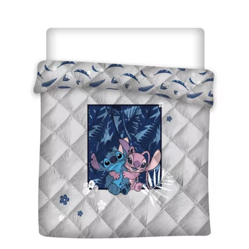 Disney Lilo és Stitch, A csillagkutya Hug steppelt ágytakaró, paplan 240x220cm