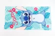 Disney Lilo és Stitch, A csillagkutya Happy fürdőlepedő, strand törölköző 70x140cm (Fast Dry)