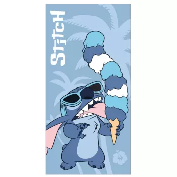   Disney Lilo és Stitch, A csillagkutya Ice Cream fürdőlepedő, strand törölköző 70x140cm (Fast Dry)