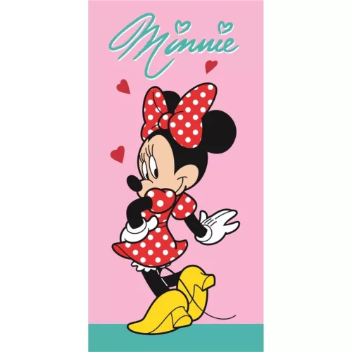 Disney Minnie Pretty in Polka fürdőlepedő, strand törölköző 70x140cm (Fast Dry)