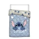 Disney Lilo és Stitch, A csillagkutya Cute Blue steppelt ágytakaró, paplan 140x200cm