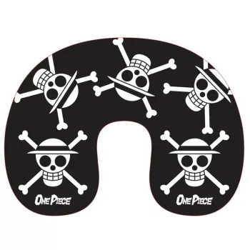 One Piece Black Skull utazópárna, nyakpárna