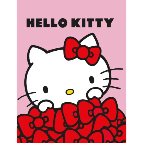 Hello Kitty Bows flanel polár takaró 130x160cm