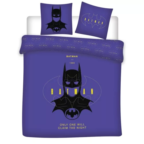 Batman Claim the Night dupla, kétszemélyes ágyneműhuzat 240×220cm, 65x65 cm
