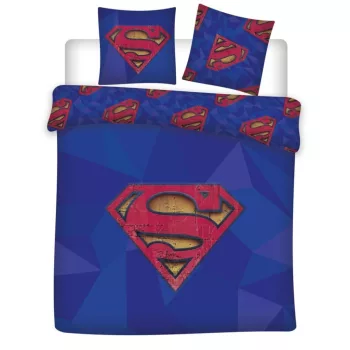   Superman Blue dupla, kétszemélyes ágyneműhuzat 240×220cm, 65x65 cm