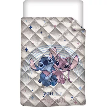   Disney Lilo és Stitch, A csillagkutya Magical steppelt ágytakaró, paplan 140x200cm