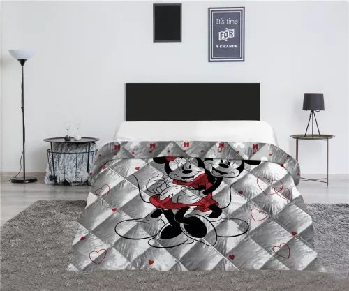 Disney Minnie Mickey Love steppelt ágytakaró, paplan 240x220cm