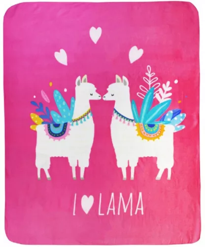 Láma Love polár takaró 130x160cm