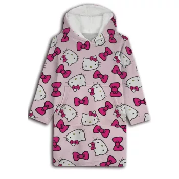   Hello Kitty Bow felnőtt belebújós plüss polár takaró, poncsó
