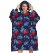 Disney Lilo és Stitch, A csillagkutya Aloha felnőtt belebújós plüss polár takaró, poncsó