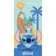 Disney Lilo és Stitch, A csillagkutya Island Day fürdőlepedő, strand törölköző 70x140cm (Fast Dry)