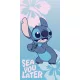 Disney Lilo és Stitch, A csillagkutya Sea You Later fürdőlepedő, strand törölköző 70x140cm (Fast Dry)