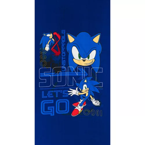 Sonic a sündisznó Go Blur fürdőlepedő, strand törölköző 70x140cm (Fast Dry)